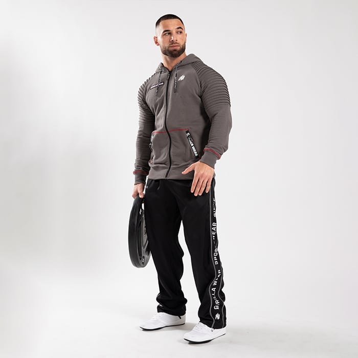 Georgia Zipped Hoodie, Grey