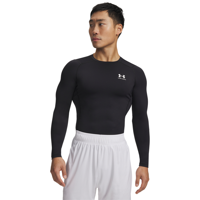 UA HG Armour Comp LS, Black