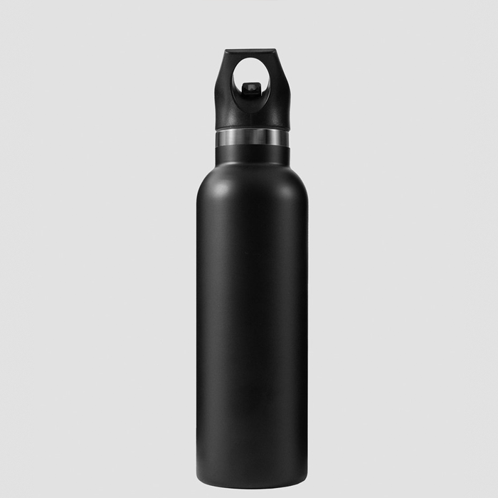 Vandflaske Rustfrit St&aring;l 600 ml Sort