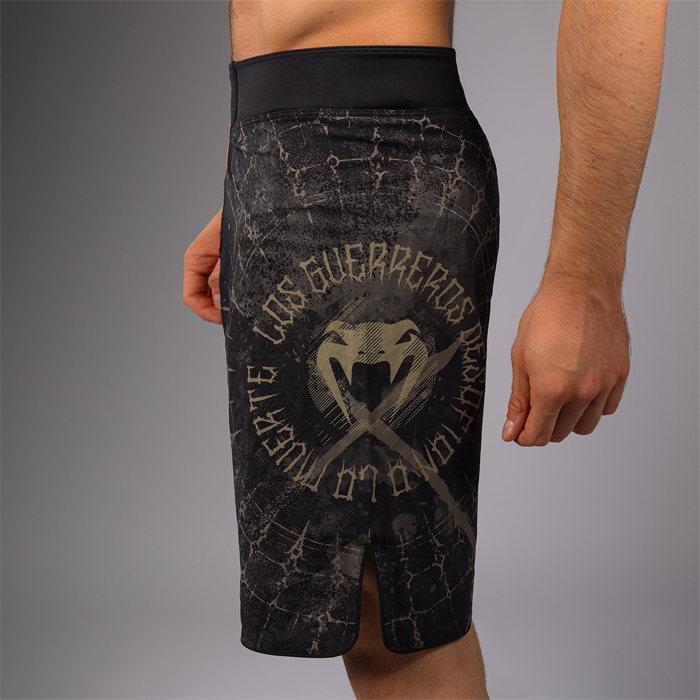 Santa Muerte 5.0 Fight Shorts Sort Guld