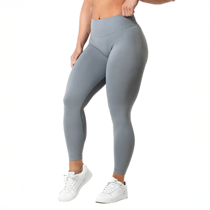 Aura Seamless Scrunch Tights Mørkegrå