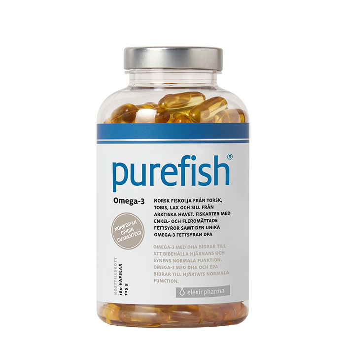 Purefish Omega-3 180 kapsler