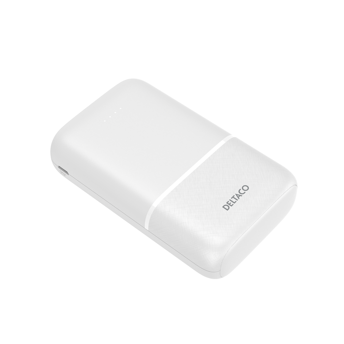 Power Bank 10000 mAh 2 x USB-A 1 x USB-C Hvid