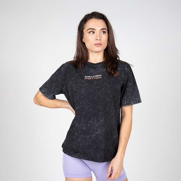 Medina Oversized T-Shirt, washed black, xsmall