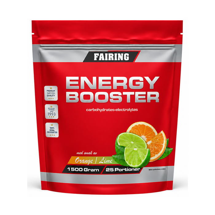 Energy Booster Kulhydratfyldning med Elektrolytter 1500 g Orange/Lime