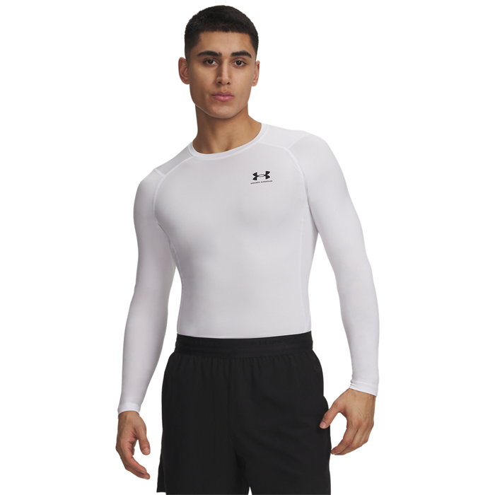 UA HG Armour Comp LS, White