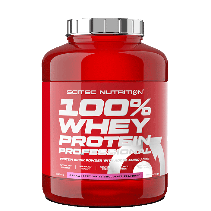 100 % Whey Protein Professional, 2350 g, Strawberry White Chocolate