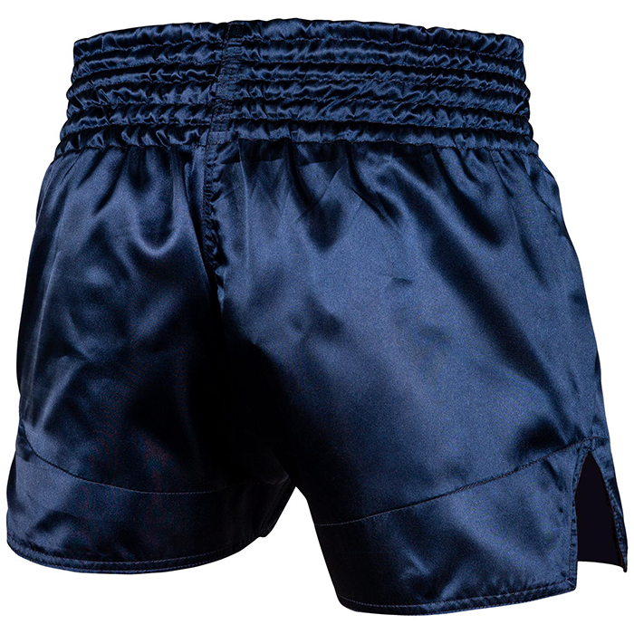 Klassiske Muay Thai Shorts Bl&aring;/Hvide