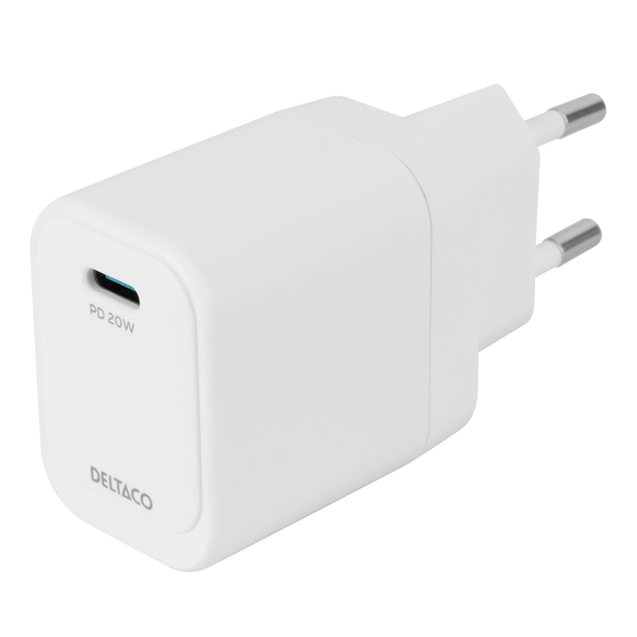 USB-C V&aelig;goplader 1 x USB-C PD 20 W Hvid