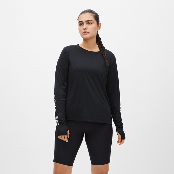 Team Logo Langærmet Sort