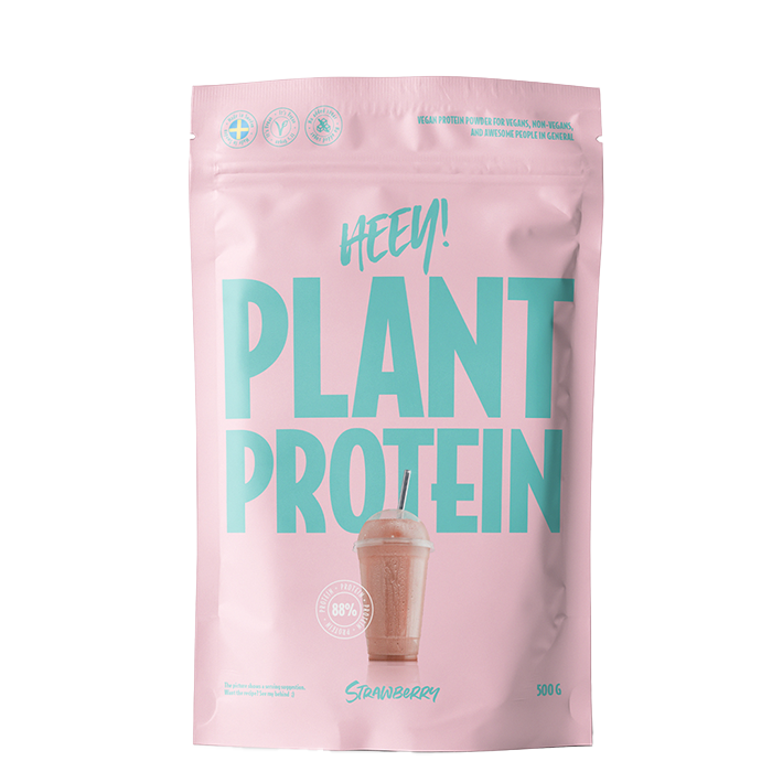 Vegansk protein 500 g Jordbær