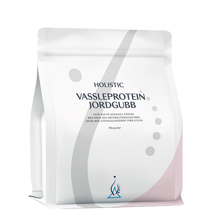 Holistic Valleprotein, Jordbær, 750 g