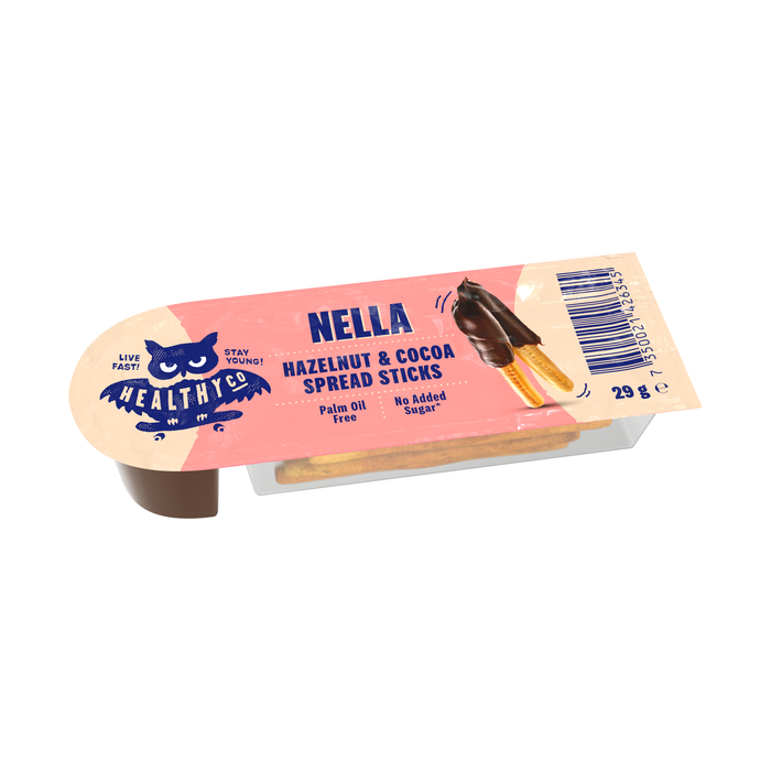HealthyCo Nella Sticks - Hazelnut & Cocoa (29g) - Smørrepålæg