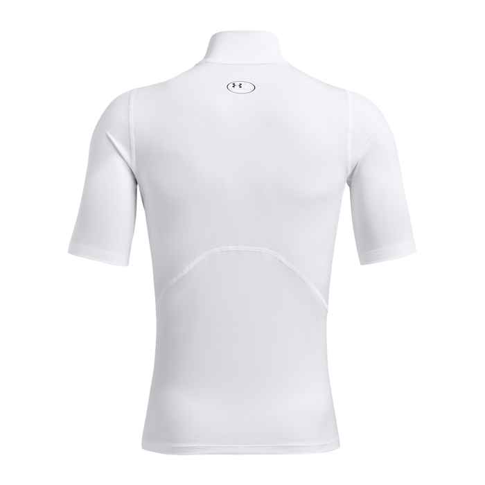 UA HG Armour Comp Mock SS White