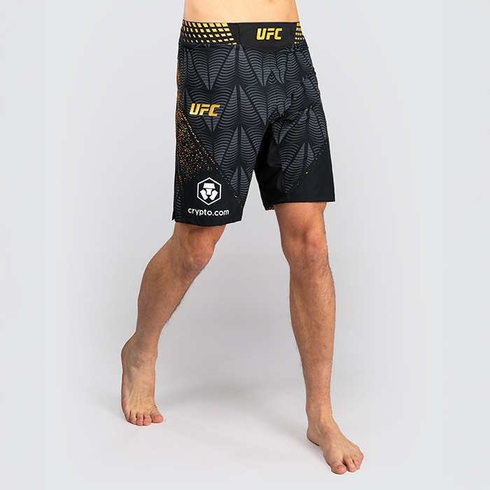 UFC Zenith by Venum Fight Night Fightshorts Lang model Sort Guld