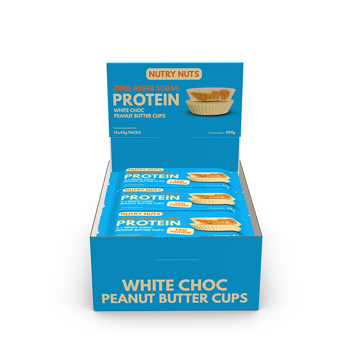 Låda Nutry Nuts Protein Peanut Butter Cups 42 g