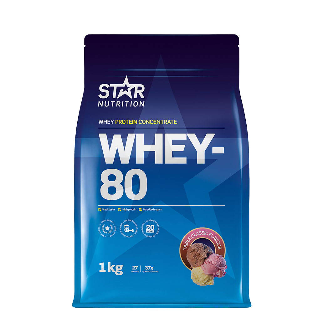 Whey-80 Valleprotein 1 kg