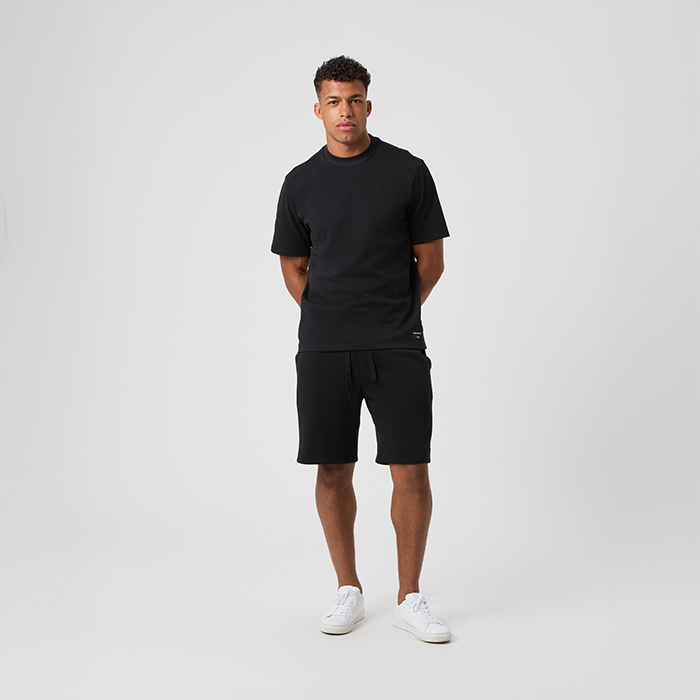 Centre High Neck T‑shirt Sort