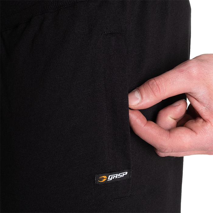 Gasp Sweatpants, Black/White