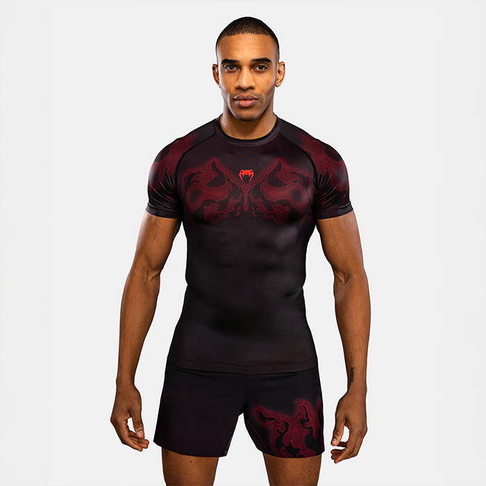 Venum Spectre Kortærmet Rashguard Sort Rød