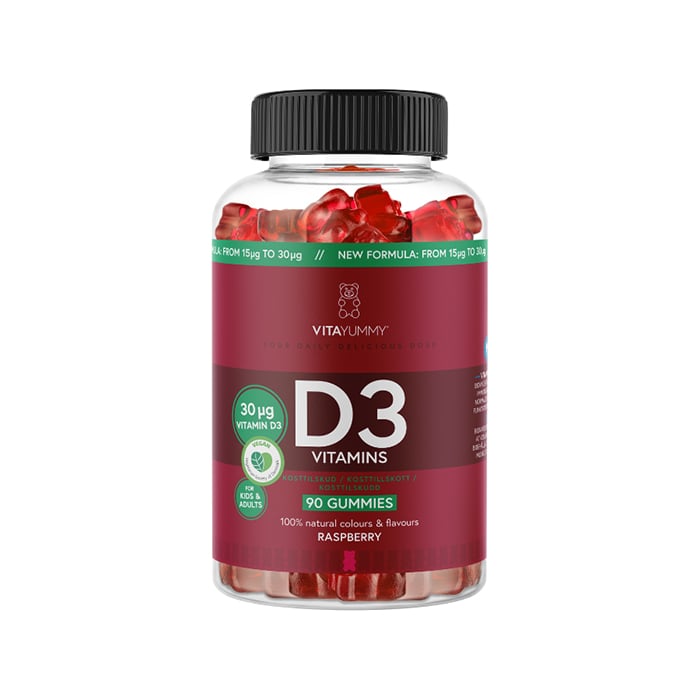 37 D3 Vitamin Hindbær 90 st Gummies