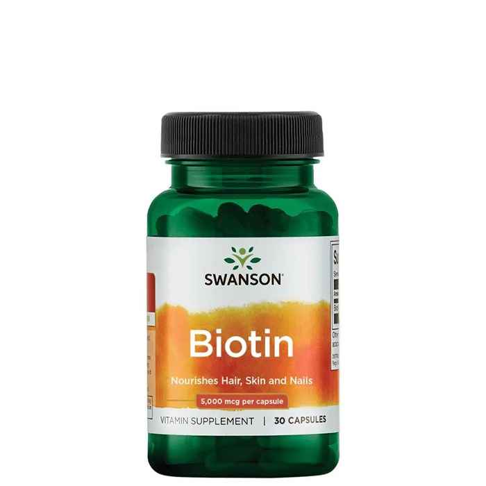 Biotin 5000 mcg 30 kapsler billede