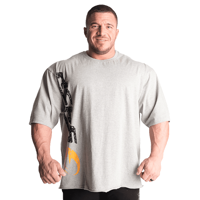 Gasp Iron Tee, Greymelange/Black