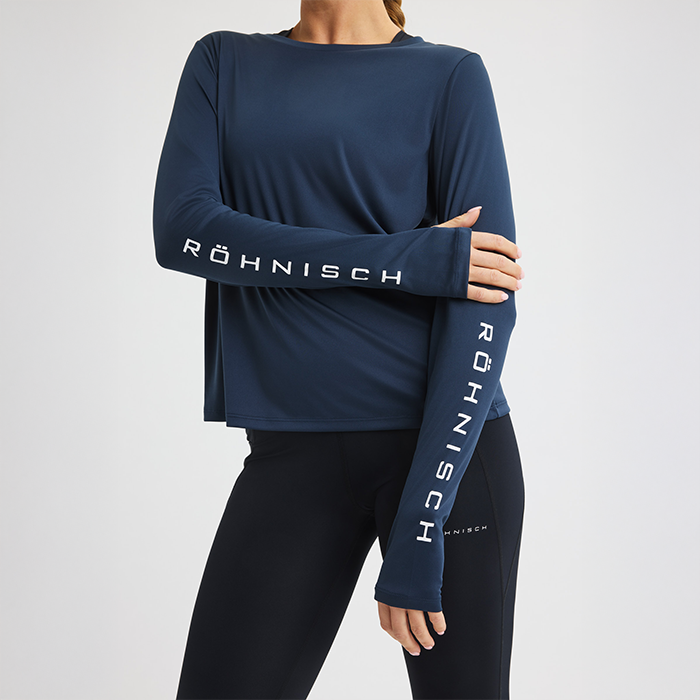 Team Logo Langærmet Blå