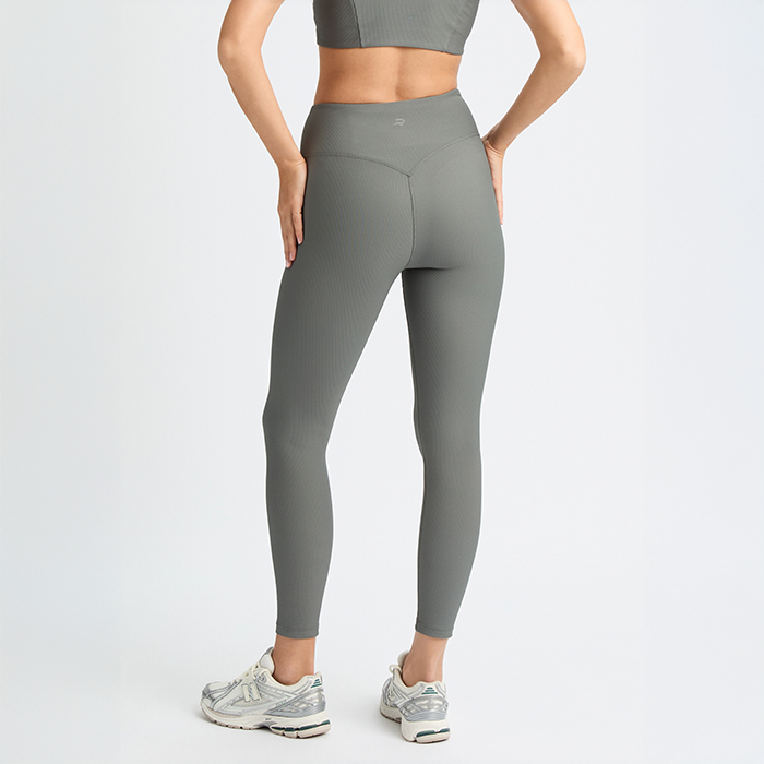 Ribstrikkede Tights Gr&oslash;nn