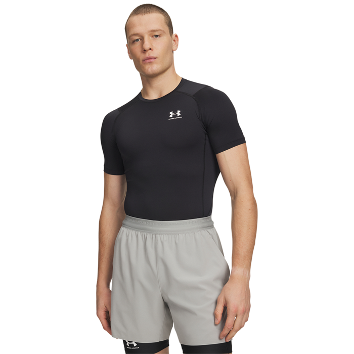 Under Armour HeatGear SS Compression Shirt Sort Medium Herre