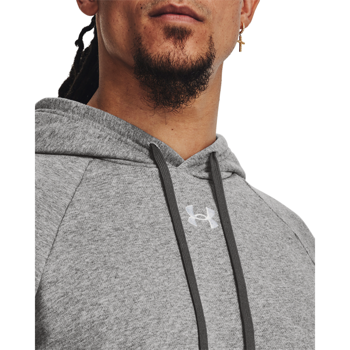 UA Rival Fleece Hoodie Castlerock Light Heather