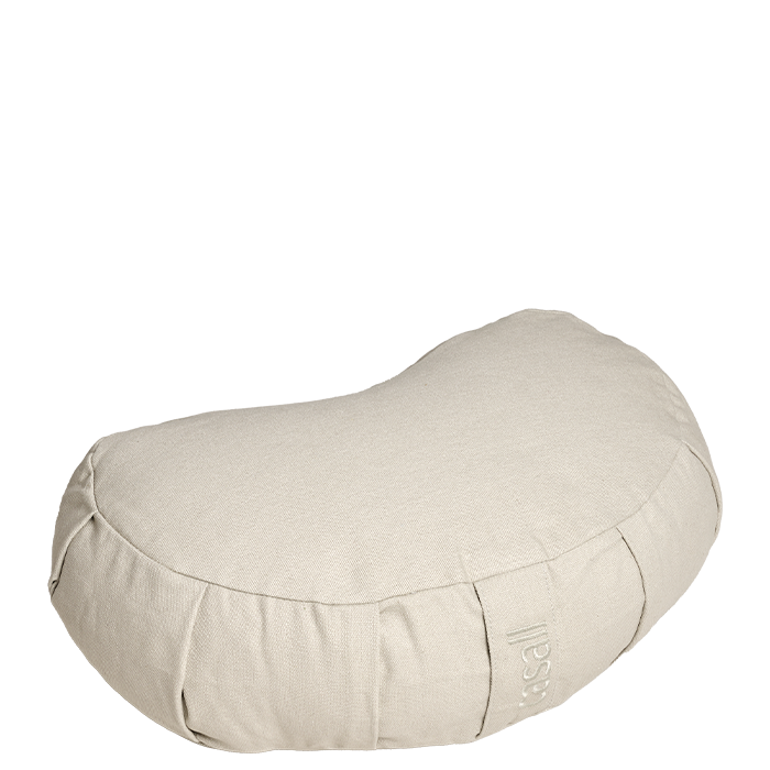 Meditationspude Halvmåne Beige