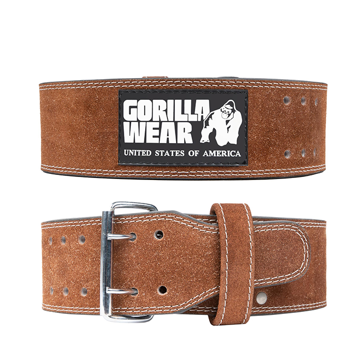 4 Inch Powerlifting Belt, brown, small/medium