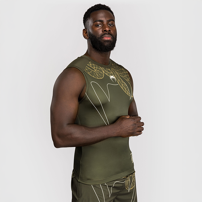 Serpenti Rashguard &AElig;rmel&oslash;s Khaki Bronze Ivory