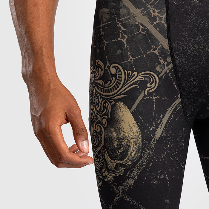 Santa Muerte 5.0 Vale Tudo Shorts Sort Guld