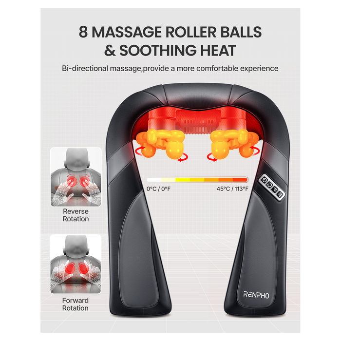 U-Neck Go Shiatsu Nakke- og Skuldermassage