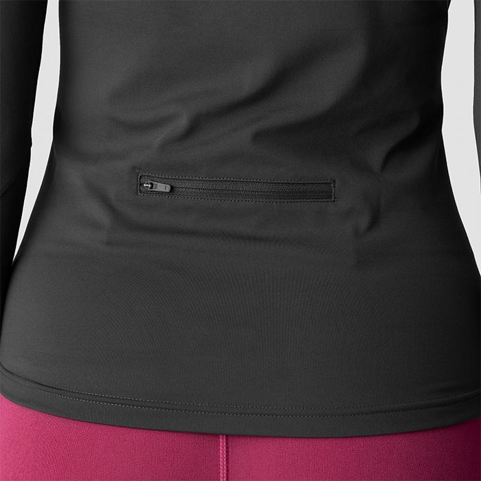 Everyday Langærmet 1/4 Zip Trøje Mørkegrå