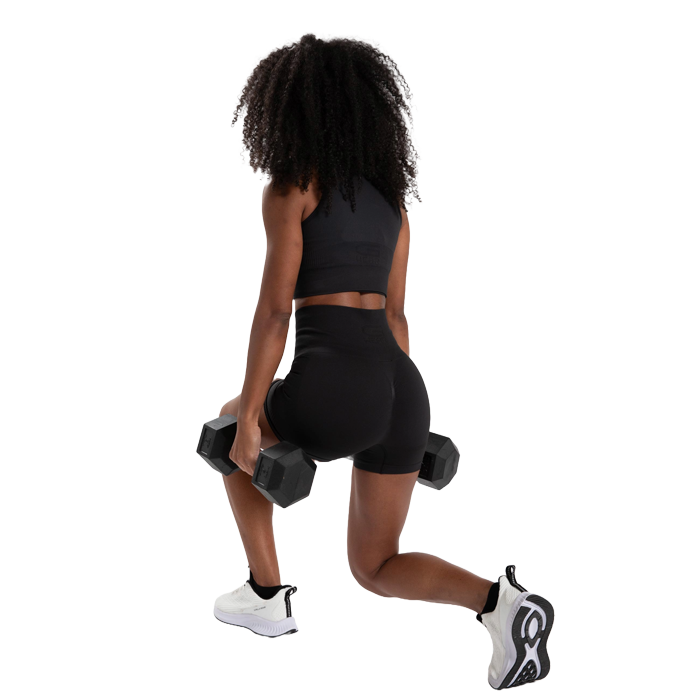 Olivia Seamless Shorts, Black