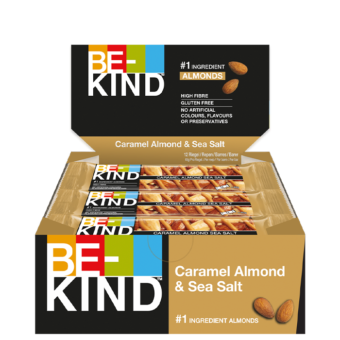12 x BeKind Core Bar 40 g Caramel Almond & Sea Salt