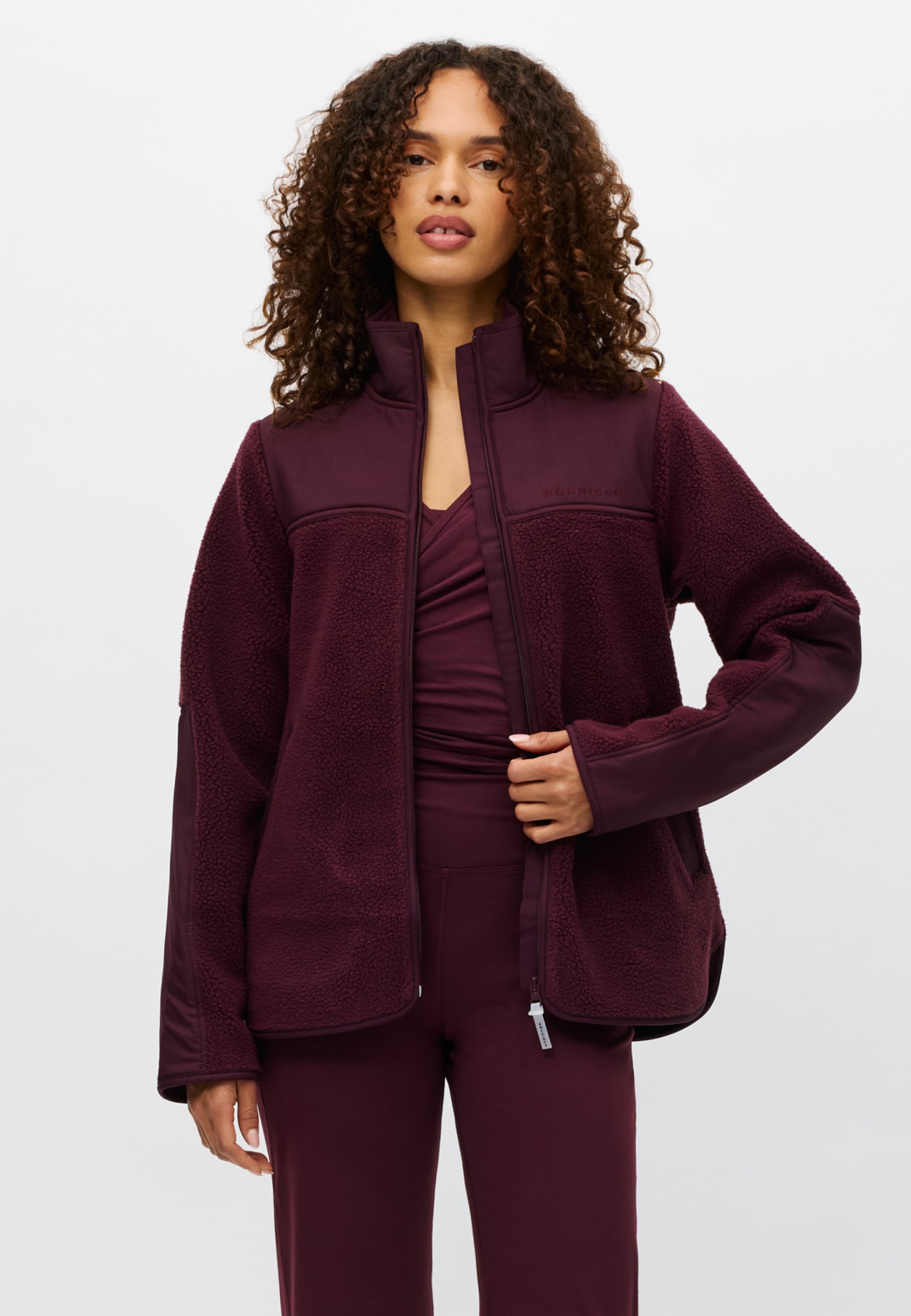 Phoebe Pile Jacket Lila