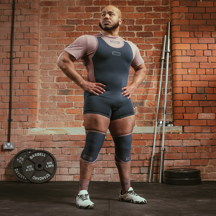 Powerlifting Knee Sleeves Kn&aelig;beskyttere 7 mm