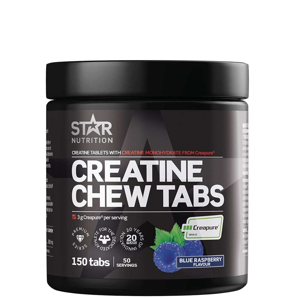 Creatine Chew Tabs Blue Raspberry, 150 caps