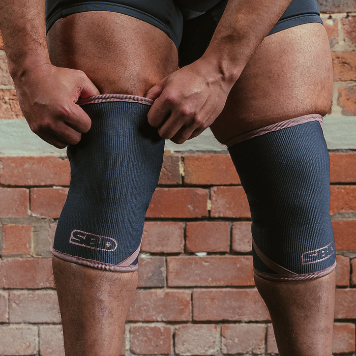 Powerlifting Knee Sleeves Kn&aelig;beskyttere 7 mm
