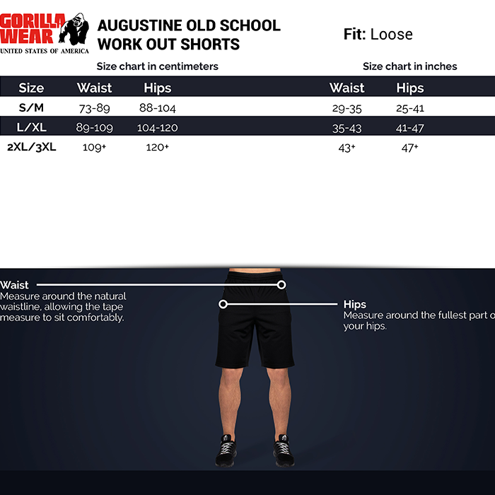 Augustine Old School Shorts, Black/Red