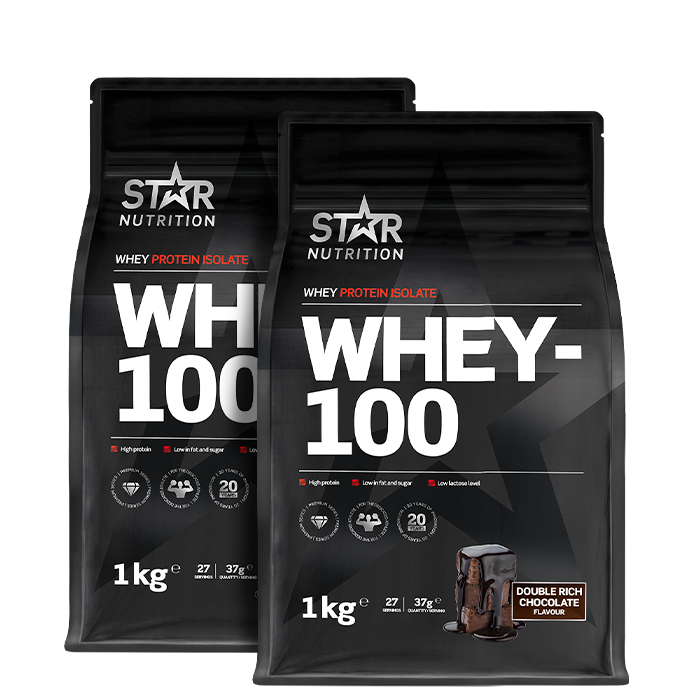Mix&Match: 2 x Whey-100 Valleprotein 1 kg