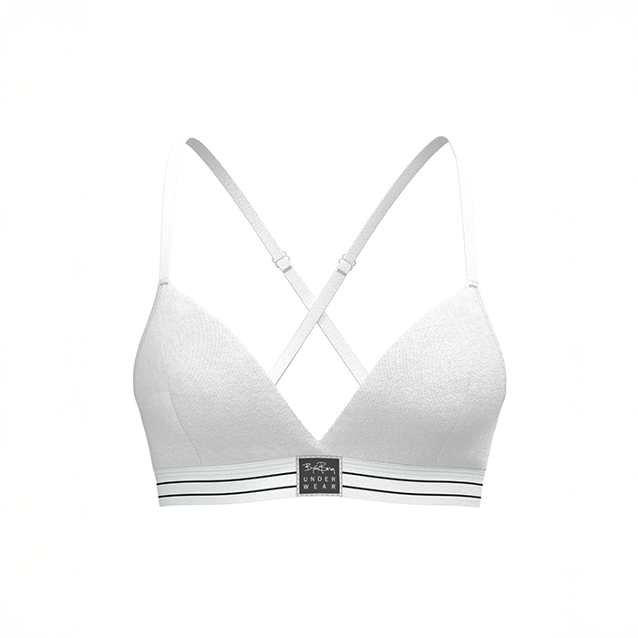 Björn Borg BH Original Triangle Bra Hvid bomuld Large Dame