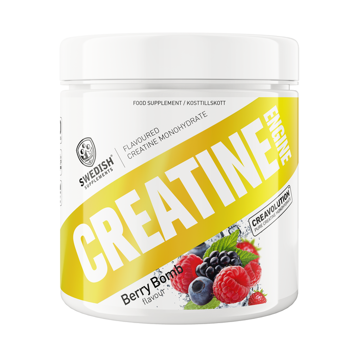Swedish Supplements Creatine Engine, Berry Bomb, 300 g