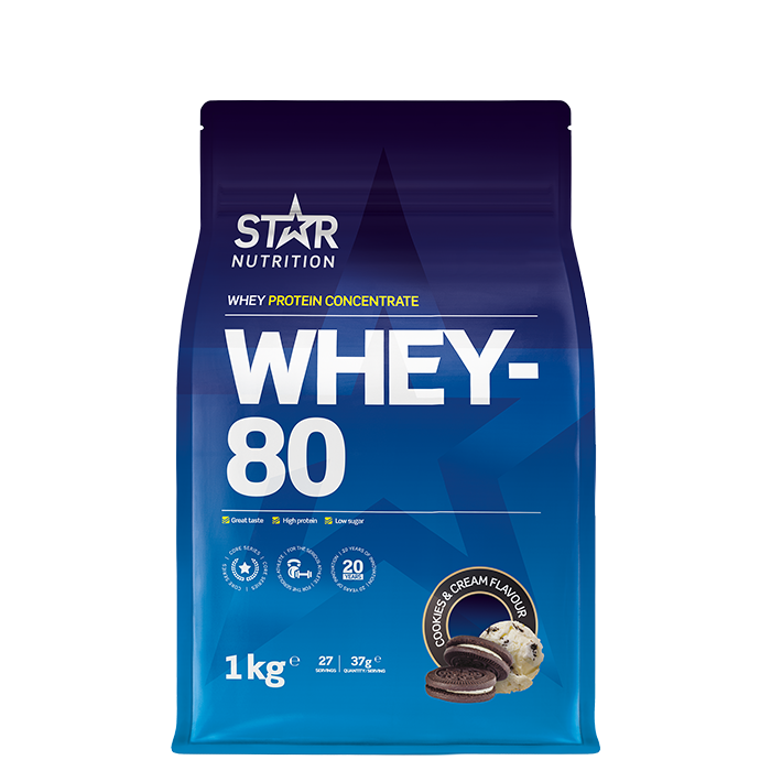 Star Nutrition Whey-80 Cookies & Cream 1000g