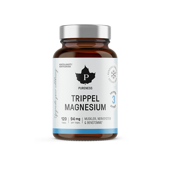 Pureness Trippel Magnesium, 120 kapsler