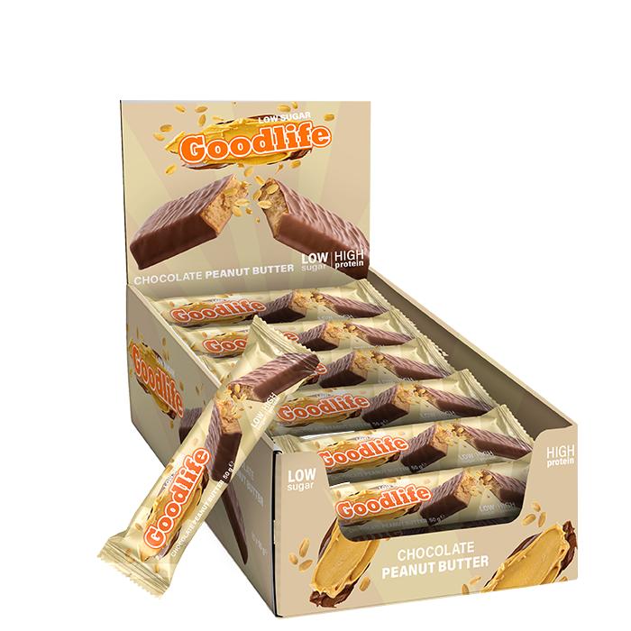 15 x Goodlife Low Sugar, 50 g, Chocolate Peanut Butter